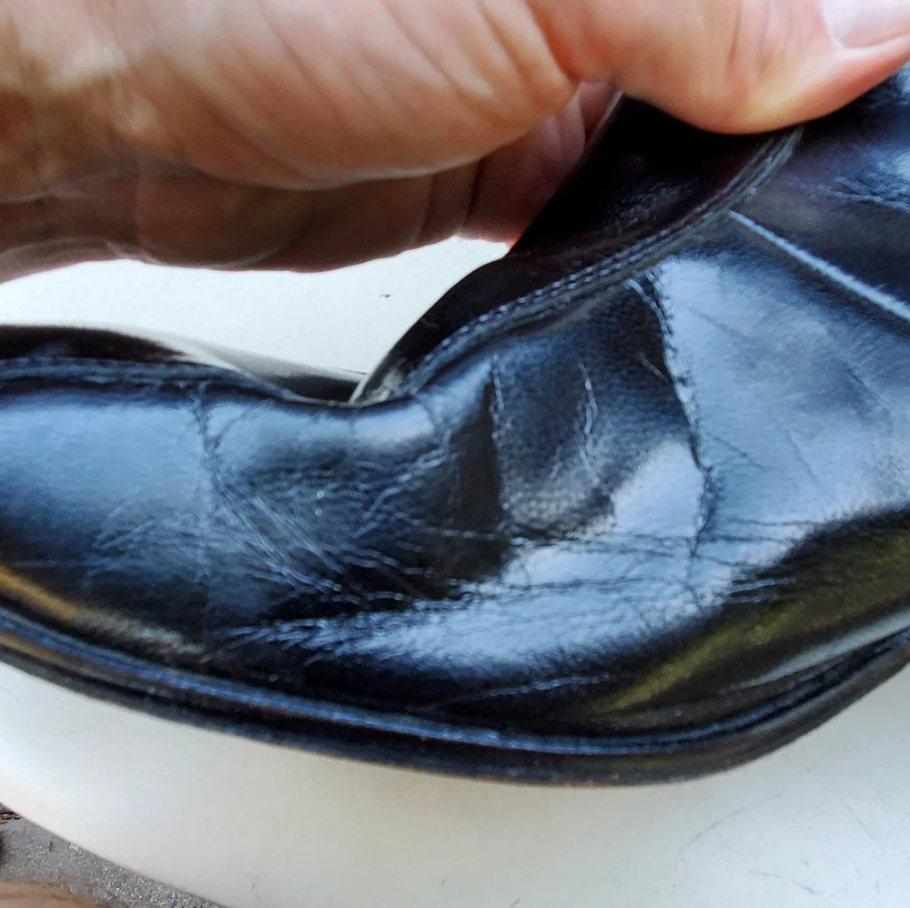 Florsheim Mens's Leather Upper Ankle Boots Size 13 D Made In India. EPWC. Black